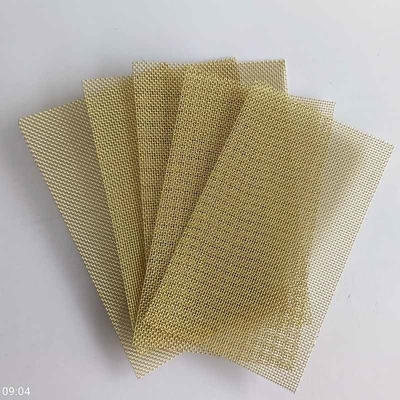 Woven 0.03mm Brass Wire Mesh Screen Abrasion And Corrosion Resistance
