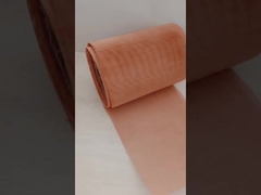 平織り1M 200網0.05mmの赤い銅のガーゼの網の銅の昆虫スクリーンの網